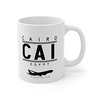 CAI Cairo Egypt IATA Worldwide Airport Codes Coffee Mug Collection by CrewCity on http://www.etsy.com