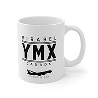 YMX Mirabel / Montreal Quebec CANADA IATA Worldwide Airport Codes Coffee Mug Collection by CrewCity on http://www.etsy.com