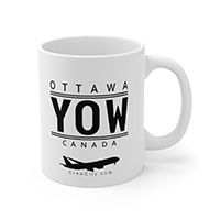 YOW Ottawa Ontario CANADA IATA Worldwide Airport Codes Coffee Mug Collection by CrewCity on http://www.etsy.com